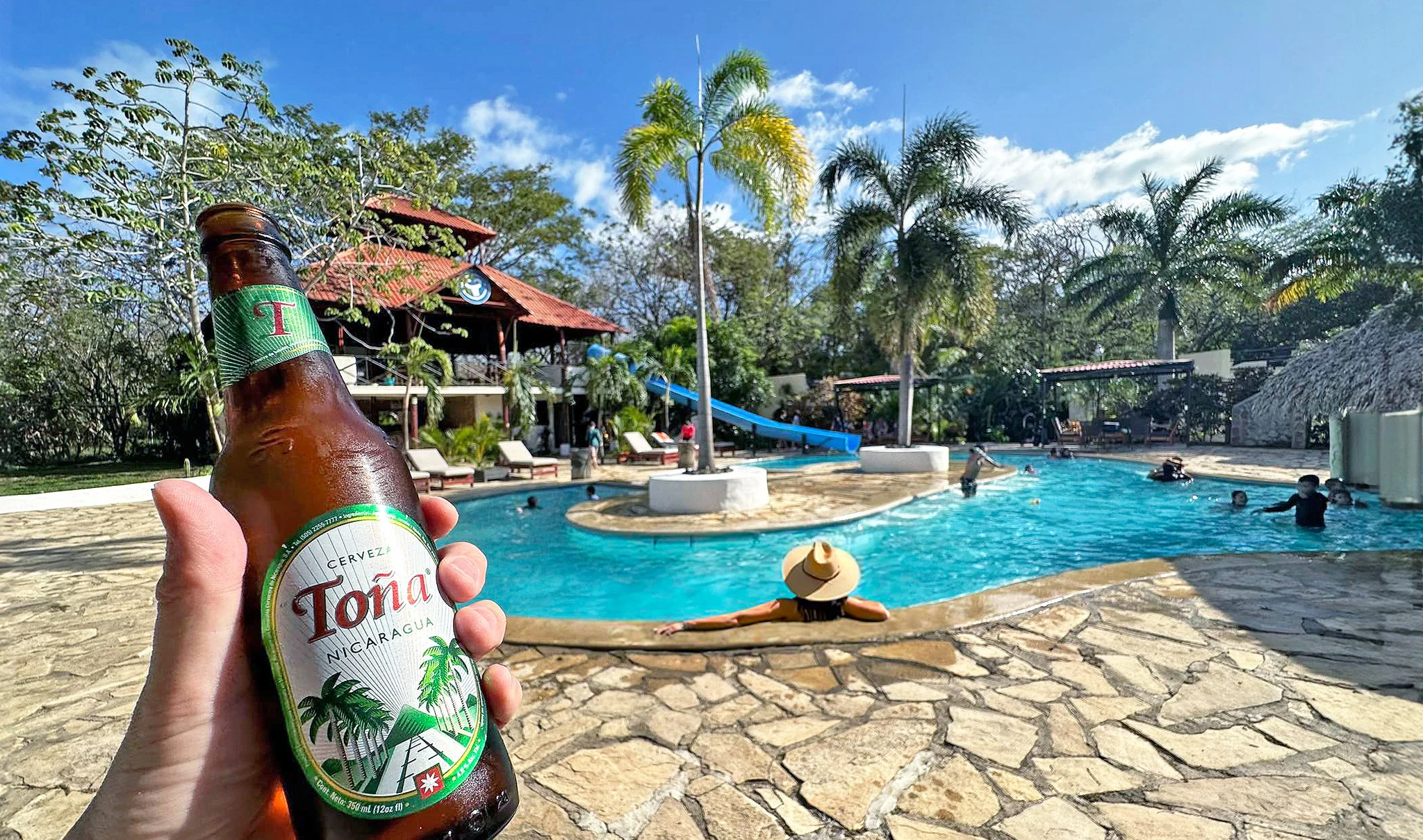 Pool & waterslide
