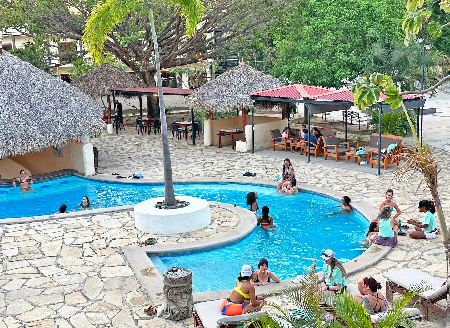 Swim-up bar at Surf Ranch