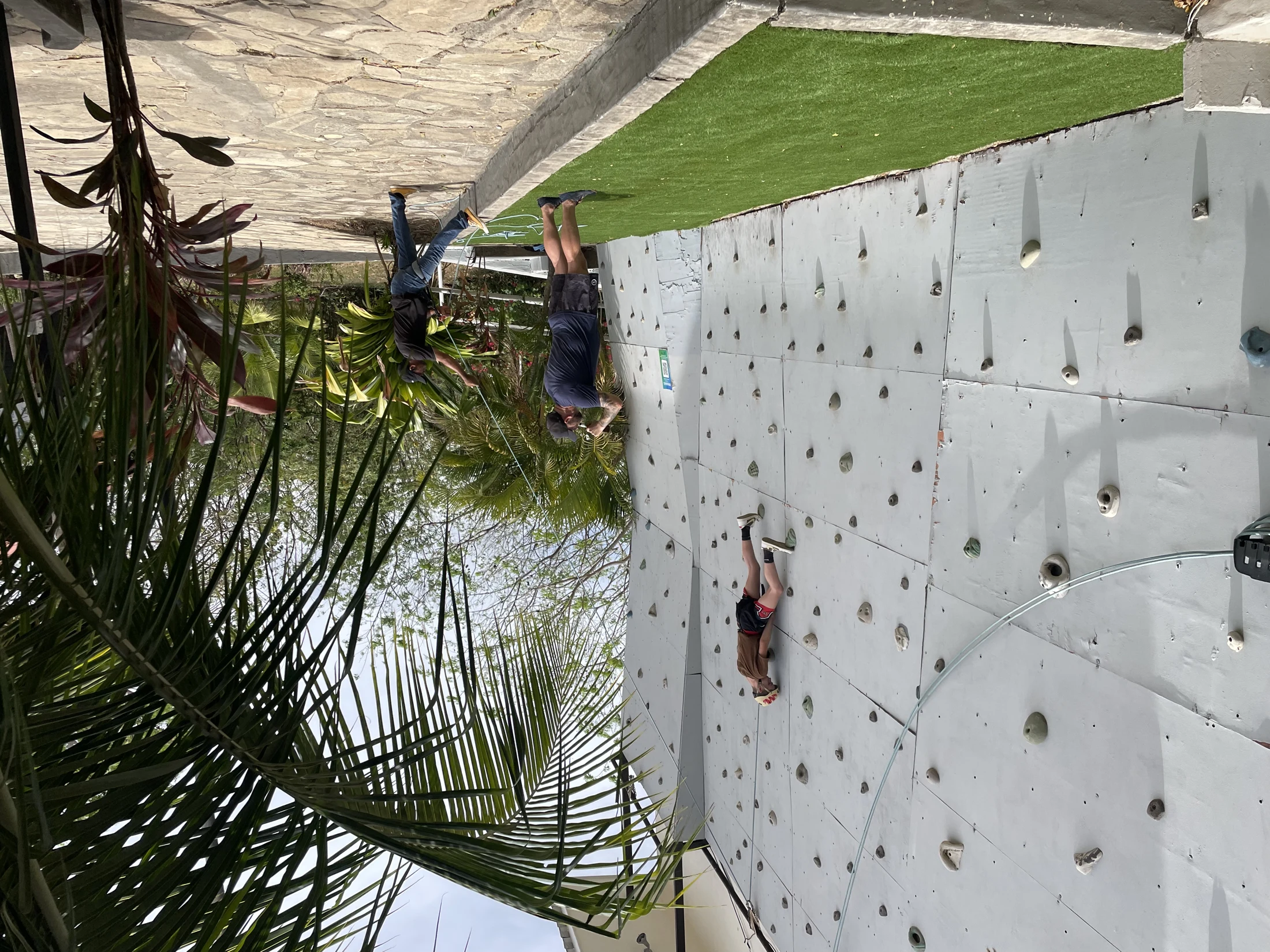 Rock climbing at Surf Ranch