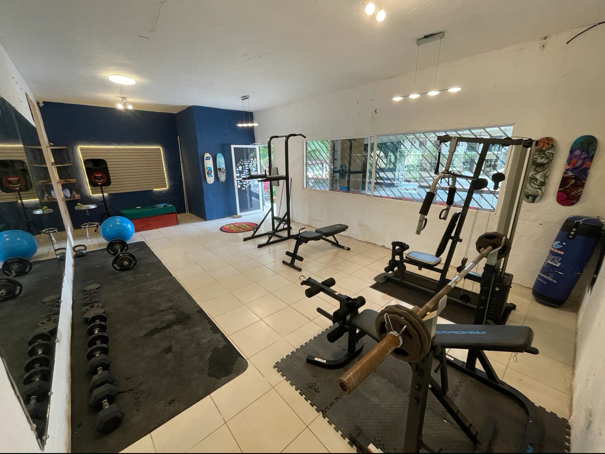 Private gym at Surf Ranch